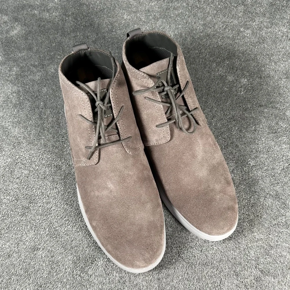 Johnnie-O Chukka Desert Boots Chill Mens 11.5 Grey Suede Leather JMFW1200 - New